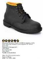 Calzado de Seguridad BORCEGUI 101ACERO NEGRO S/HULE 							